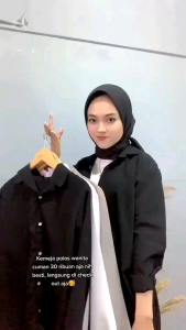 KEMEJA POLOS WANITA LENGAN PANJANG/KEMEJA KERJA WANITA/ATASAN WANITA TERBARU BISA COD TERMURAH