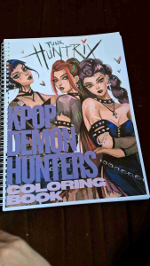 Kpop Demon Hunters Coloring Book Size A5 50 pages