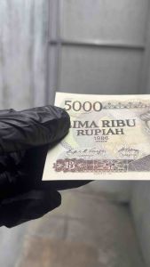 Uang Kertas 5000 Rupiah 1986 UNC Seri Pahlawan Koleksi Kuno