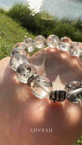Natural Genuine | Loveau Jewel | Herkimer Diamond Bracelet | Manifestation Quartz | Bracelet | Crystal | Jewelry | Crystal Jewelry | Rare Quartz in Quartz