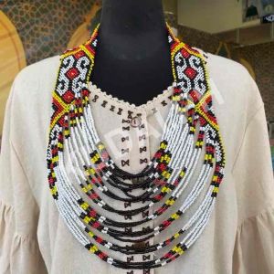 ETHNIC 8 LAYER NECKLACE T’BOLI BEADS | TRIBAL DESIGN