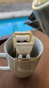Hazelnut Flavored Aroma 10pcs Drip Coffee Freshly Ground Coffee Beans Individually Sealed Pack with label