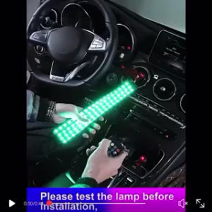 Car Light Bar APP Remote Control Atmosphere Light Eight-Color Voice Control Atmosphere Light Car Interior