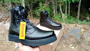 TERBARU-RUM 20 SEPATU BOOTS PDH DINAS TALI PUTAR OUTSOLE TEBAL