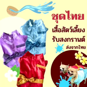 ชุดสินค้าพร้อมส่ง: ชุดไทยสุนัข แมว ชุดไทยแมว ชุดสงกรานต์แมว ชูตึ้ง เสื้อน้องหมา เสื้อน้องแมว เสื้อผ้า ชุดไทย สัตว์เลี้ยง ฟิลเลอร์ เสื้อผ้า ชุดพื้นเมือง เทศกาล