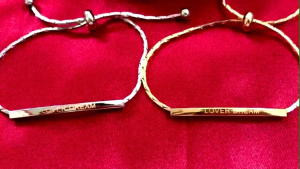 [SALE]Vòng tay dây rút có thể điều chỉnh khắc chữ siêu đẹp