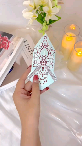 HENA TEMPEL 3D 1SET FREE MANIK DAN GLITER HENA INSTAN KANAN KIRI NAILART