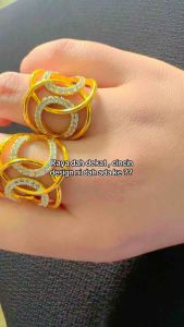 Cincin emas bangkok cop 916 persis ori