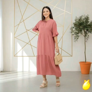 Daster Rayon Jumbo LD 130 Busui Friendly – Bahan Adem Halus Nyaman Dipakai Seharian