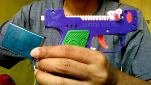 mainan jadul pistol korek api kayu murah
