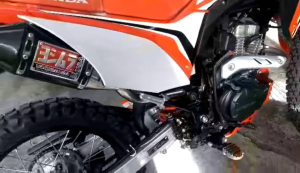 Crf150L yushimura carbon fiber slip on design