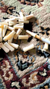 once pipa roko tulang sapi super mini panjang 3cm lubang multi fungsi