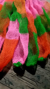 กระชังใส่ปลา ถุงใส่ปลา เสริมจมูก 50 แห่ง กระชังใส่ปลา ถุงใส่ปลา งานถักมือ