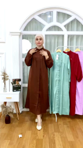 GAMIS SUPER SKINNY Gamis kekinian bahan moskrep Super premium