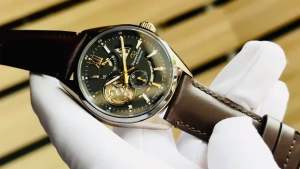 ĐỒNG HỒ NAM CHÍNH HÃNG ORIENT STAR RE-AV0115B00B Automatic Joker Black Dial Sapphire Brown Leather For Men