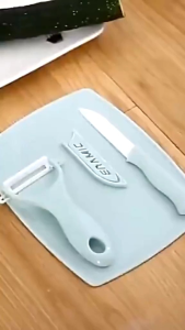 Dv PISAU SET TALENAN 3IN1 STAINLESS/PISAU SET DAPUR 3IN1 TAJAM