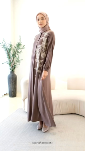 GAMIS IMPORT MARLINI KIRANA BORDIR BAHAN CREPE PREMIUM GAMIS LEBARAN TERBARU SUPER MEWAH
