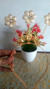Aksesoris Bando Mahkota Kembang goyang