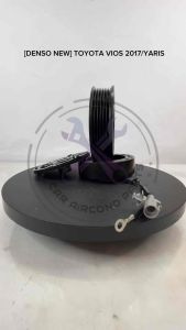 [DENSO NEW / OEM NEW] MAGNETIC CLUTCH - TOYOTA VIOS 2017 6PK NCP 151 / YARIS 6PK 247400-1750 CAR AIRCOND COMPRESSOR PULLY CLUTCH SET