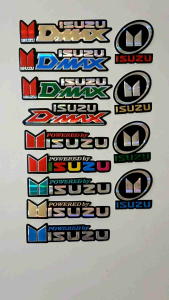#ฟอยสติ๊กเกอร์รถมอเตอร์ไซค์ ISUZU สติ๊กเกอร์หมวกกันน็อค สติ๊กเกอร์รถซิ่ง สติ๊กเกอร์แต่งรถ