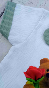 Oneset Bear Anak Perempuan Usia 1-7Tahun Bahan Knitt Hornet