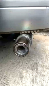 Knalpot Mobil HKS GRONEL Suara Bass Adem Empuk Bulet untuk Semua Jenis Mobil Matic dan Manual