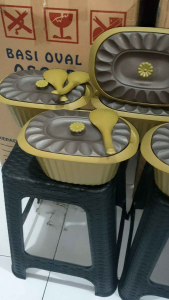 IBS Prasmanan Oscar set Oval 6pcs wadah 6pcs irus Basi Oscar Prasmanan