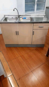 ตู้ครัวอลูมิเนียมแท้ 100% / TOP 2 อ่าง / ทรงเตี้ย