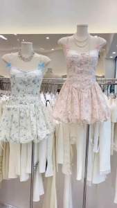 ĐẦM THIẾT KẾ VIỀN REN DÁNG NGẮN TIỂU Thư sang chảng Thảo cherry stroe