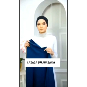 [ Tidak Berdagu ] Bidang 50 Tudung Bawal Instant Chiffon Awning Scuba/ Bidang 50 Tudung Bawal Instant Chiffon Awning Scuba