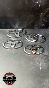 Emblem Logo Mobil Toyota Ukuran 12  13  14 Dan 15cm Chrome High Quality