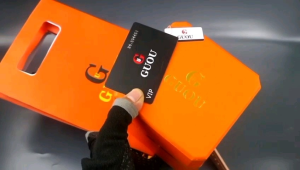 Jam Tangan Pria Original Guou & Strap Karet Tahan Air