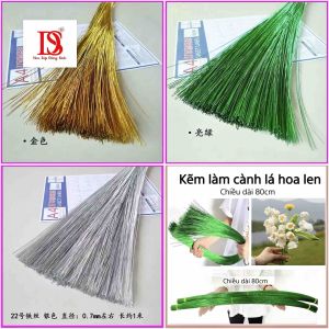 [ A498 ] ( Lẻ 100 GRAM ) Kẽm xi 24 dài 80cm làm hoa handmade kẽm làm nẹp cánh hoa lá
