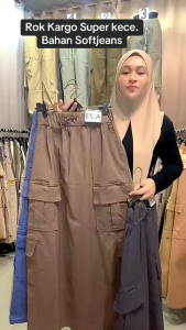 DIZY SKIRT CARGO TWILL WANITA // CIZY ROK CARGO TWILL IMP PREMIUM korean style