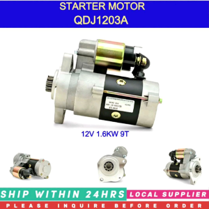 STARTER MOTOR QDJ1203A [12V 9T 1.6KW CCW] [DAPAT MAG-INQUIRE BAGO MAG-ORDER PRE-ORDER LANG! LOCAL SUPPLIER WARRANTY] FOR CHANGCHAI GENERATOR EV80 2V80