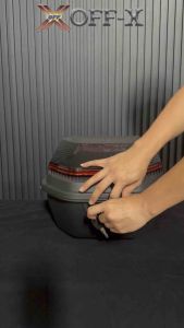 TopMotor OFF-X 40L Motor Box Modern Motorcycle Box X3 Motor Storage Box Light Box Peti Motosikal Givi Box Helmet Storage Box Motor