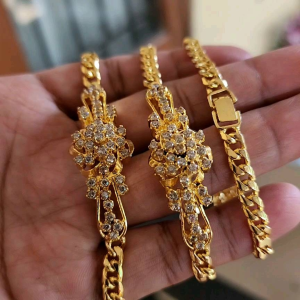 Gelang Mata Siput Lapis Emas Kuning