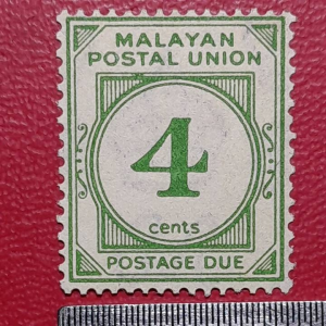 Koleksi Prangko lawas malaysia kuno langka 4 cents 1936
