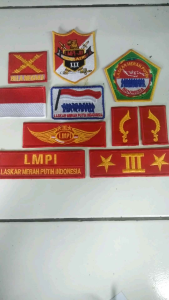 patch bordir LMPI Fullset Terbaru logo atribut Laskar Merah Putih Indonesia