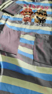 DRESS ANAK LENGAN PANJANG MOTIF LABUBU SALUR