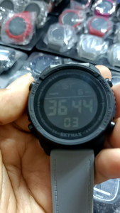 SKYMAX 2222 ORIGINAL WATERPROOF JAM TANGAN MODEL TERBARU STRAP TALI RUBBER PRIA FREE BATRAI CADANGAN (Andre What 97)