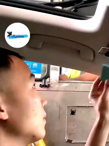 PEGASUS Premium Auto Care Car Glasses & Cards Holder Tempat Taruh Kaca Mata Sunvisor dan Kartu di Mobil Bahan ABS Plastik 8.2x8.5 cm Hitam Beige Grey