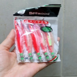 Umpan pancing udang 2.0 inch PREMIUM isi 5pcs full nyala