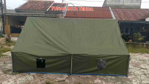 Tenda Pramuka Regu Kap 10 Bahan Standar TNI LION d300 Premium