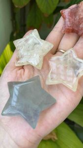 [NATURAL] Ngôi sao đá thach anh tự nhiên nhiều màu Amethyst Citrine Healer Natural Quartz Star ngôi sao đá mài bóng trang trí