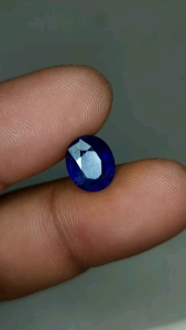 Batu Permata Natural Blue Safir Top Kristal Asli Original