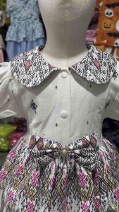 ชุดไทยเด็กผู้หญิง 1-5 ขวบงานฟูๆ❤️พร้อมส่ง ใส่ทำบุญ