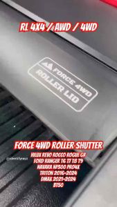 FORCE 4WD roller shutter ford ranger triton hilux Revo Rocco rogue navara np300 pro4x dmax BT50 rear roler lip cover 4 Inch Paint Roller 4 Lugs Rim - Lazada