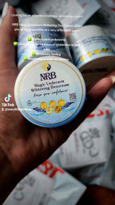 3 pcs ORIGINAL 40 GRAMS NRB MAGIC UNDERARM WHITENING DEO CREAM