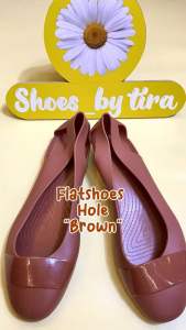 SHOES BY TIRA Flatshoes fashion hole/sepatu kerja/ jelly shoes dewasa/sandal jelly wanita/sandal karet anti slip/sandal kekinian korea/jelly shoes/sepatu sandal slippers/sepatu sandal couple mom and kids